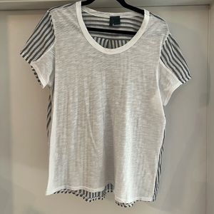 Comfy basic t with striped back